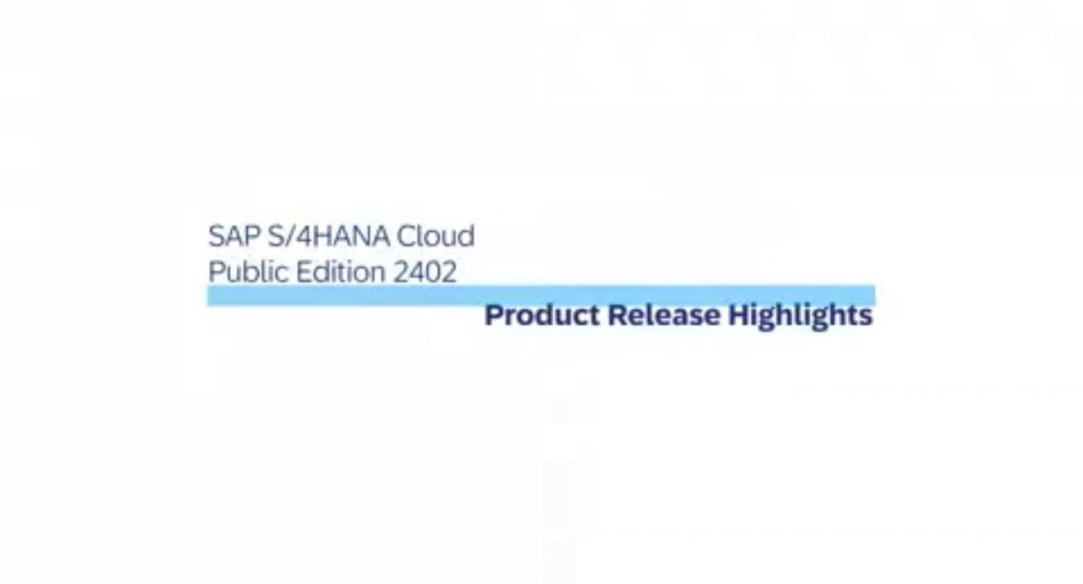 With the SAP S/4HANA Cloud, public edition 2402 update, SAP is bringing a new round of exciting innovations.   Read to learn more 👉 sap.to/6016TUbzO

#inflexiontech #enabletransformations #s4hanacloud #growwithsap