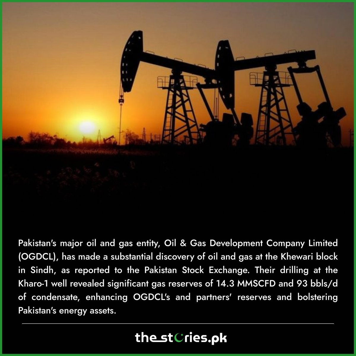 OGDCL finds substantial gas reserves in Sindh, Pakistan.

#OGDCL #gasreserves #Sindh #Pakistan #energy #naturalresources #exploration #oilandgas #energysector #energyinPakistan #economicdevelopment #energysecurity #energyexploration #breakingnews #world #viral #fyp #thestoriespk