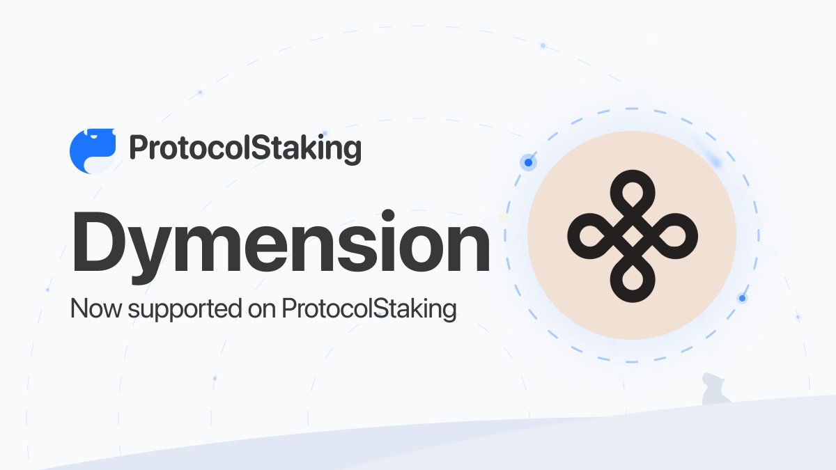 ApybaraIO's tweet image. We now support @dymension $DYM on ProtocolStaking.info!

It&apos;s been less than 2 weeks since Dymension has launched, and already 49% of all $DYM tokens are being staked today.

Reward rates still sit at 20% today. Remember to stake today if you have any idle $DYM in your wallet!