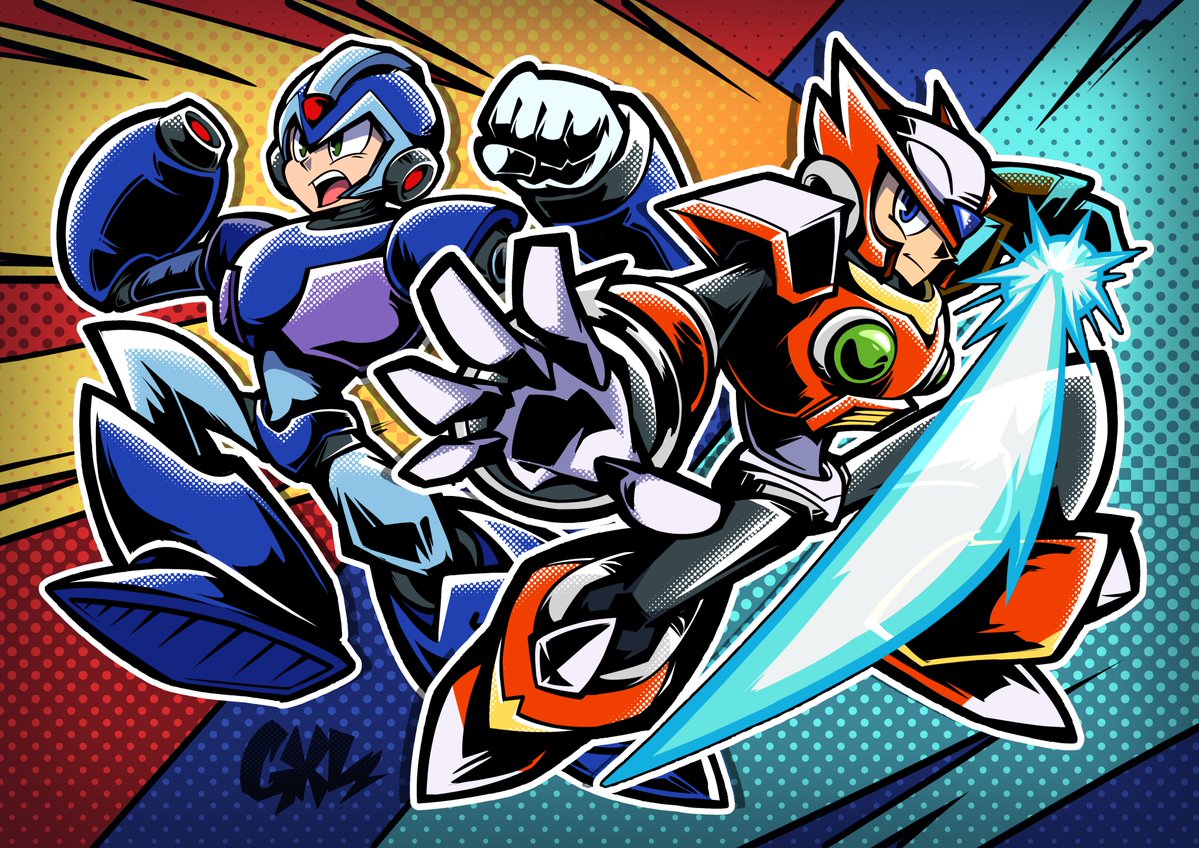 ROCKMAN X/ZERO 🤖⚡️💥
#ロックマンX #MegamanX #Zero