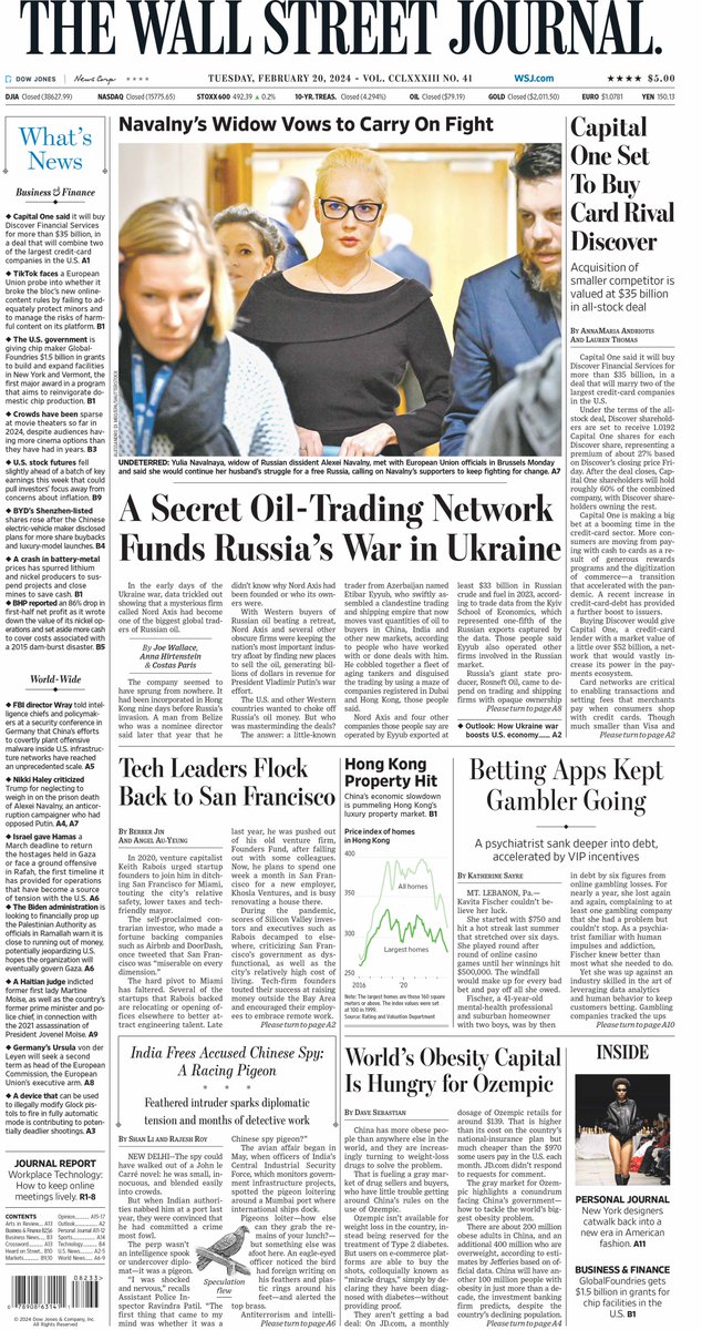🇺🇸 A Secret Oil-Trading Newtwork Funds Russia's War In Ukraine

▫Little-known trader from Azerbaijan assembled a network that moves vast quantities of petroleum to China, India and other new markets
▫@josephttwallace @ahirtens @CostasParis 
▫ 

#frontpagestoday #USA @WSJ 🇺🇸