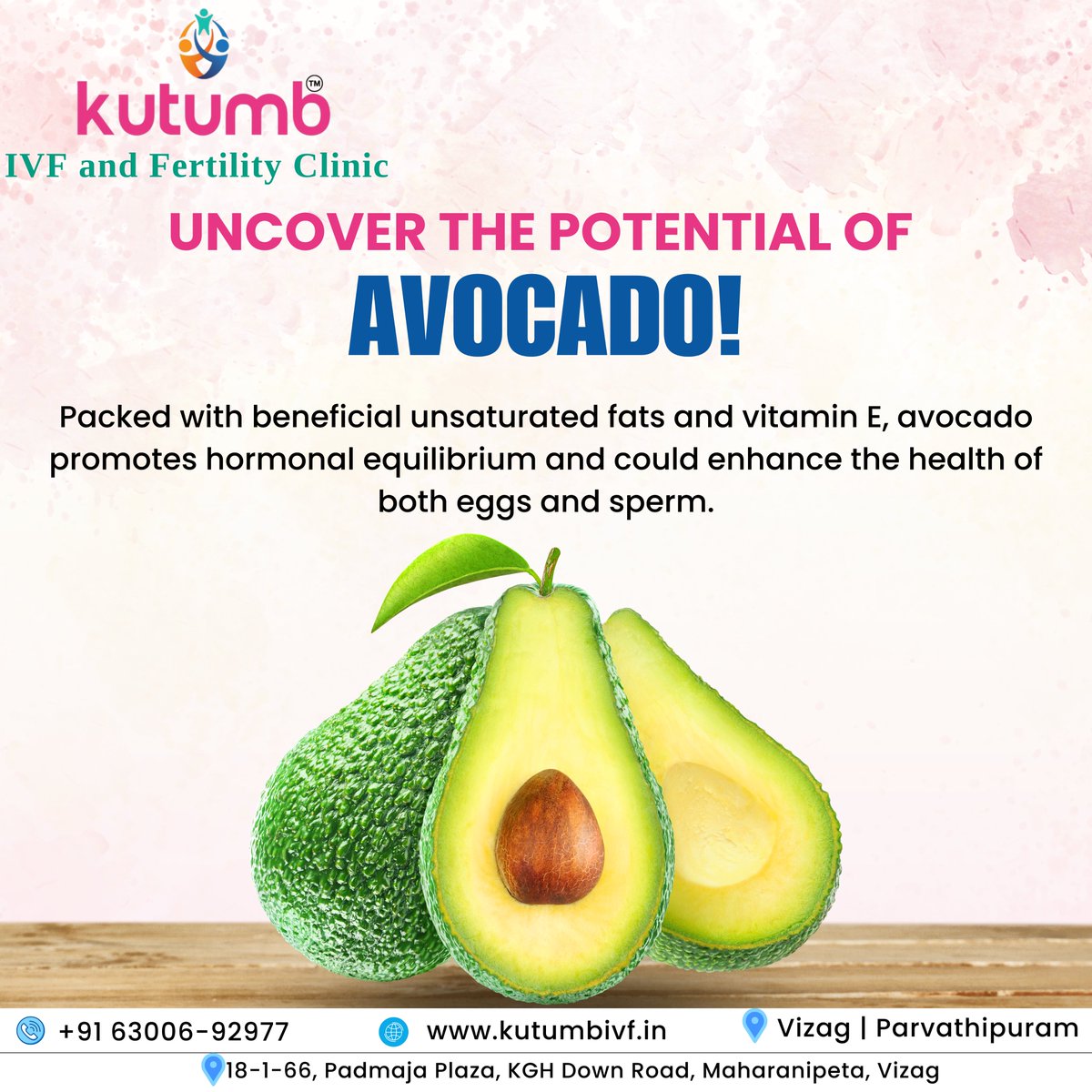 Incorporate avocado into your diet and take a step towards enhancing your reproductive health. Book your appointment today to explore more fertility-boosting tips.
Call us at +91 63006-92977
#FertilityTips #healthyeating #healthyeatingtips #healthyweight #InfertilitySolutions