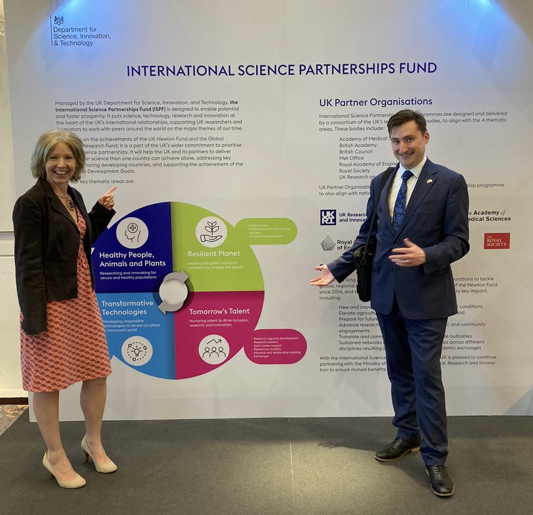 Our International Science Partnerships Fund launch in Thailand! #ISPF enables UK researchers & innovators to work with 🇹🇭 colleagues to tackle global challenges - health, climate and emerging tech. Thanks @ukinthailand @UKSINet @UKRI_News Pioneer locally, collaborate globally.