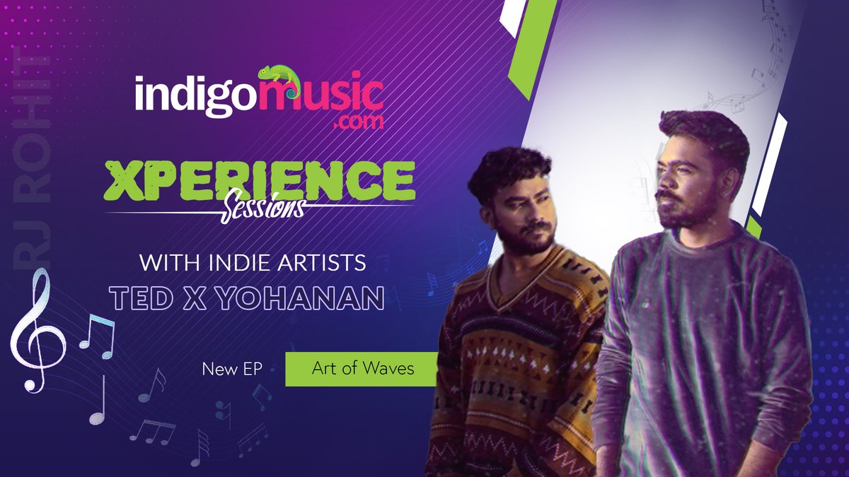 IndigoMusicCom's tweet photo. Xperience Sessions with Indie artists, Ted and Yohanan about their new EP ‘Art of Waves’ 🎵🎶 and more🤩 Check it out 😎
@RohitBarve94
#xperiencesessions #indieartists #indiemusic #newep #collab #rj #radio #entertainment
Click here: https://t.co/hFAEMDDvE2 https://t.co/zz84S1Ms7p