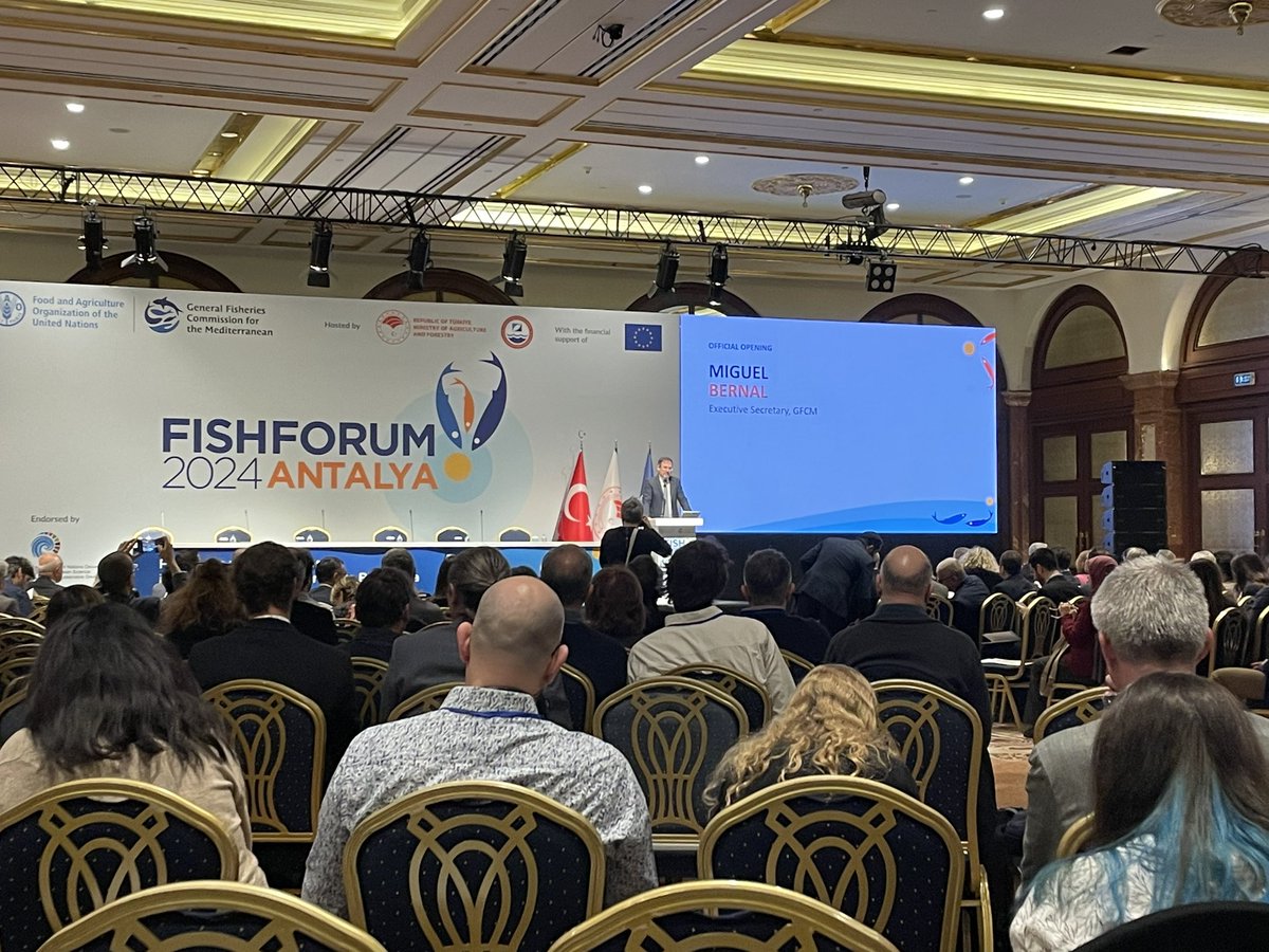 OceanCare's tweet photo. 🐠🐟🦀🎣Official opening of the @UN_FAO_GFCM #FisheriesForum2024 by @mbernal_GFCM. Robust science for informed decision-making to avert the further decline of fish and the many threats the MedSea and Black Sea are facing will be in focus this week. #UNOceanScienceDecade #SDG14 https://t.co/xC4Ko6PhcA