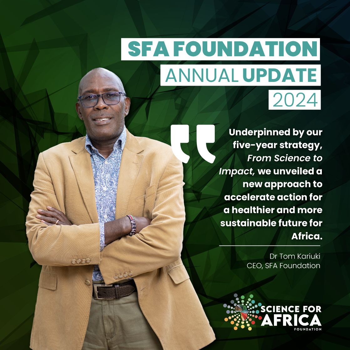 Science for Africa Foundation (@sciforafrica) on Twitter photo In this 2024 annual update, our CEO <a href="/Afroscientist/">Tom Kariuki, PhD</a> takes a reflective look at the past year, drawing insights from the lessons learned and outlining our strategic direction for 2024. In this 2024 annual update, our CEO <a href="/Afroscientist/">Tom Kariuki, PhD</a> takes a reflective look at the past year, drawing insights from the lessons learned and outlining our strategic direction for 2024.