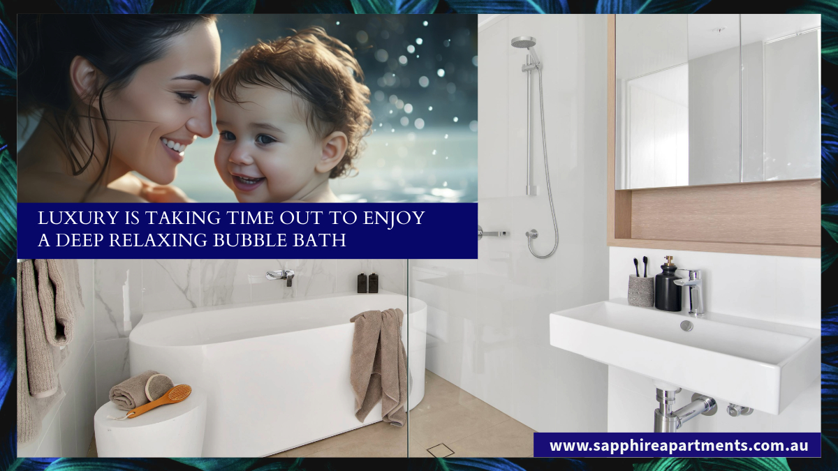 Who wouldn't want to buy an apartment that has the perfect deep bath for those bubble baths with kids or for those precious alone moments? Sapphire apartments cater to your needs. #relaxing #bathroomideas #bathroomdesigns #apartmentliving #investinginrealestate #bathtime