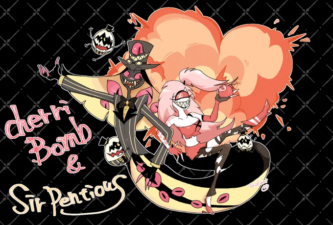 だいばくはつ!  #Cherrisnake #HazbinHotel #HazbinHotelFanart