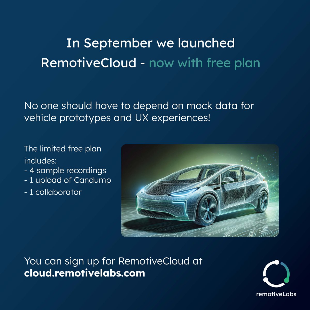 Discover how RemotiveCloud's free plan elevates your prototyping & UX experiences - sign up for free at cloud.remotivelabs.com #getstuffdone #automotivesoftware