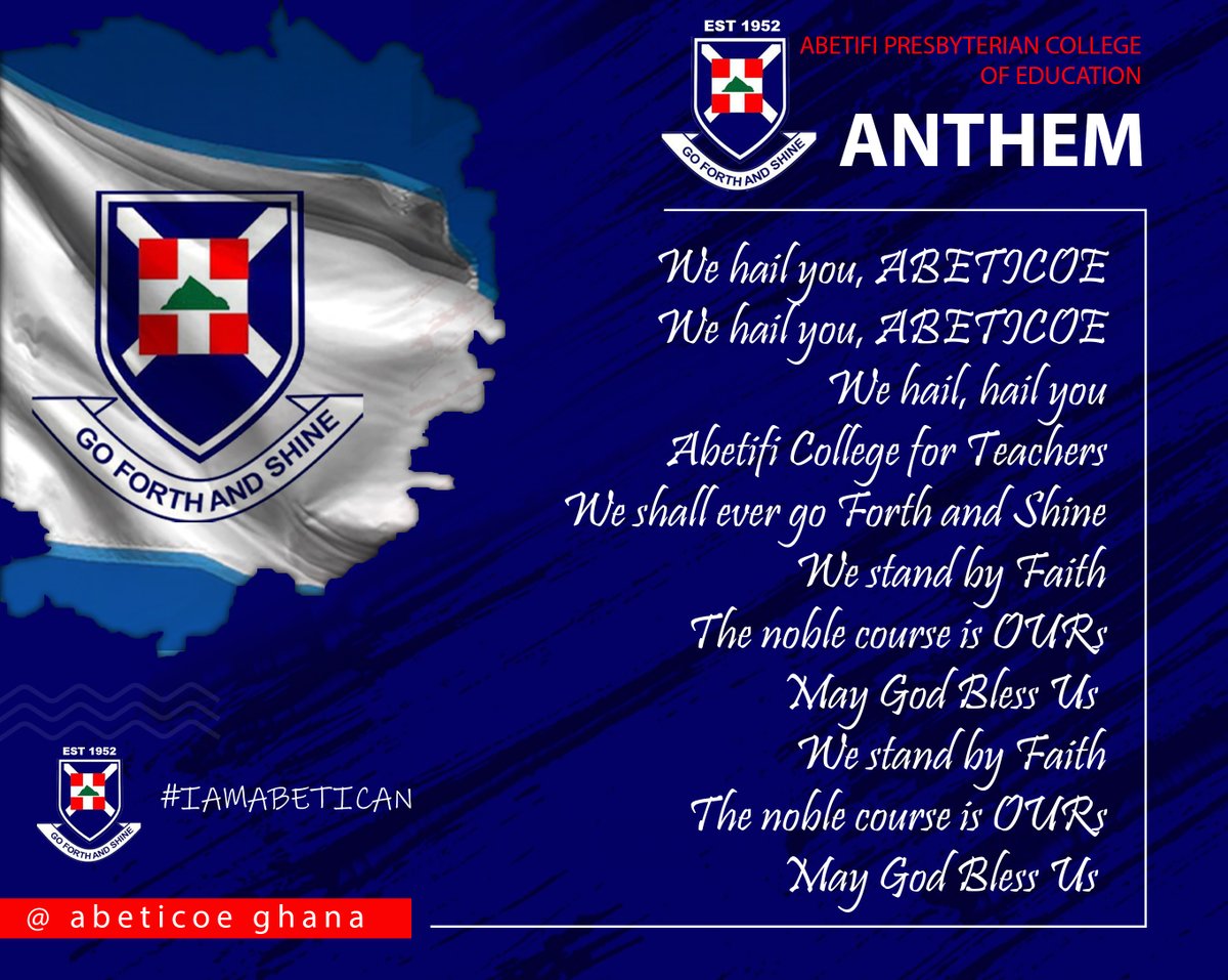 Sing-Along

WE HAIL YOU, ABETICOE