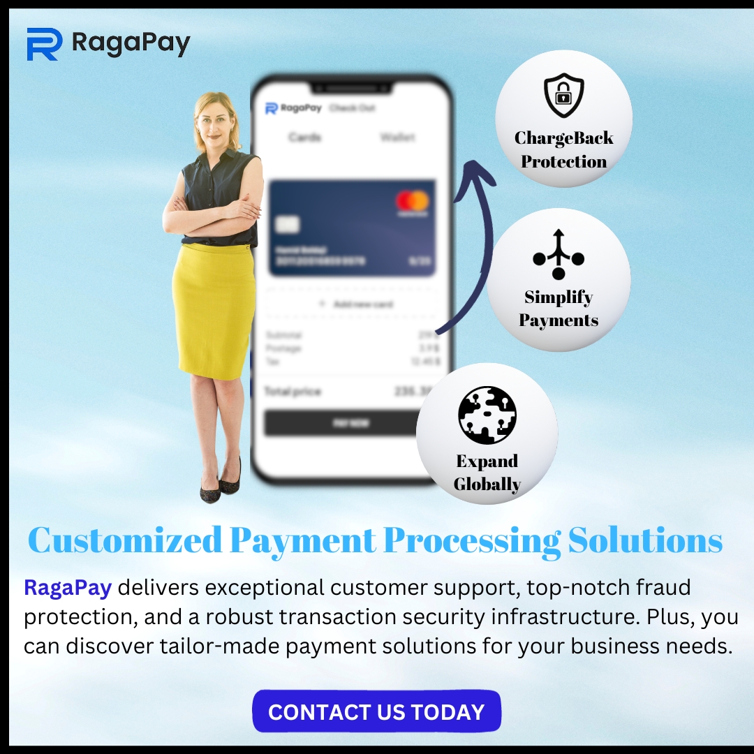 Elevate Your Payment Processing with RagaPay: Unparalleled Support, Robust Security, and Tailored Solutions Await!

#RagaPay #PaymentProcessing #TailoredSolutions #CustomerSupport #FraudProtection #TransactionSecurity #highriskmerchantaccount #highriskpayments #fintech #business