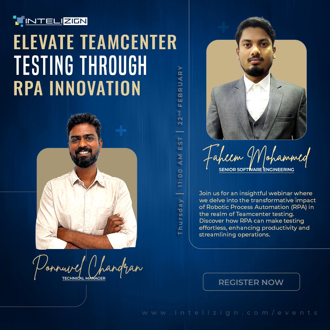 intelizign1's tweet image. In just 2 days, witness the potential of Robotic Process Automation (RPA) in Teamcenter Testing!

Secure your spot now: lnkd.in/gdDztHbN

#TeamcenterTesting #RPATransformation #ActiveWorkspace #WebinarSignUp #Intelizign #AutomationRevolution