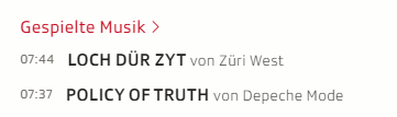 luzibus's tweet photo. ob @srf #srf3 gemerkt hat, dass die beiden songs unglaublich ähnlich klingen. dachte eben, es komme nochmals derselbe 😇 https://t.co/5dY9HifoIS
