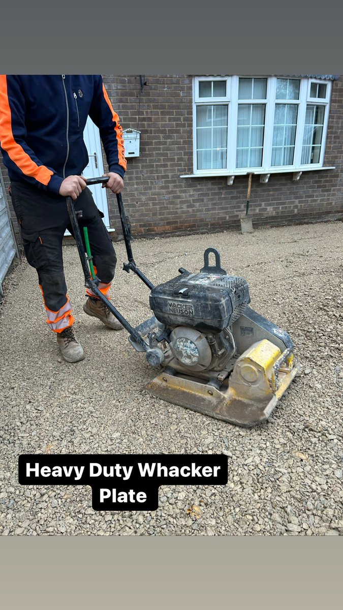 Work in progress on driveway #jspaving