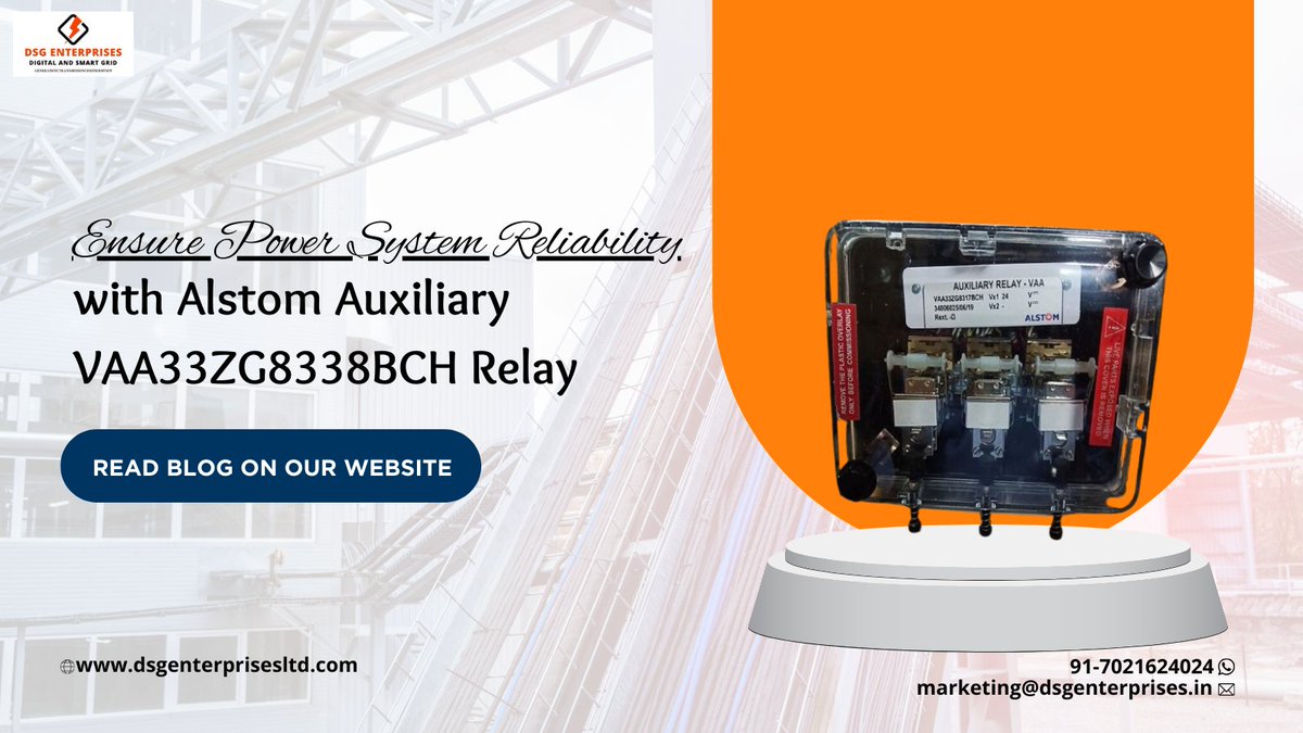 Designed for critical applications,this advanced auxiliary relay plays a pivotal role in maintaining the stability & dependability of your power distribution network

rb.gy/tcosqm

#alstom #auxiliary #relay #powersystem #reliability #electricalprotection #powerquality