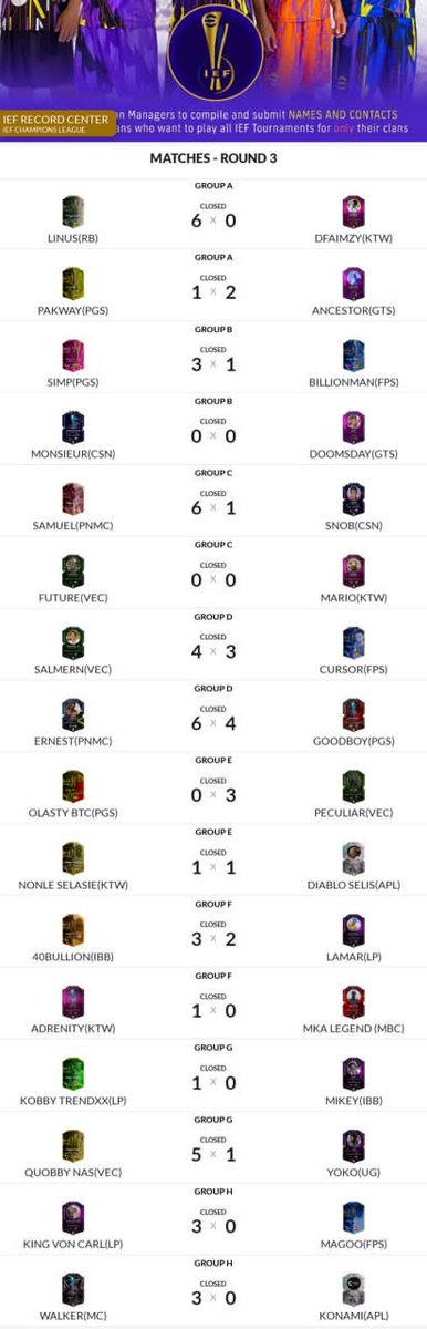 IEF880's tweet photo. IEF CHAMPIONS LEAGUE RESULTS 🔥 https://t.co/KAJHWHDNF1