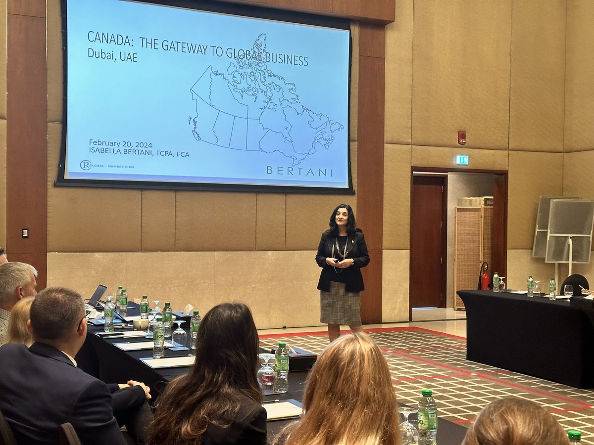 BERTANI (@bertaniglobal) on Twitter photo βWhy Canada? Your objectives will guide your strategy and structure.β - <a href="/IsabellaBertani/">Isabella Bertani π«</a> discusses global expansion strategy in Dubai.
#Canada #Dubai #globalexpansion #fdi #investcanada βWhy Canada? Your objectives will guide your strategy and structure.β - <a href="/IsabellaBertani/">Isabella Bertani π«</a> discusses global expansion strategy in Dubai.
#Canada #Dubai #globalexpansion #fdi #investcanada