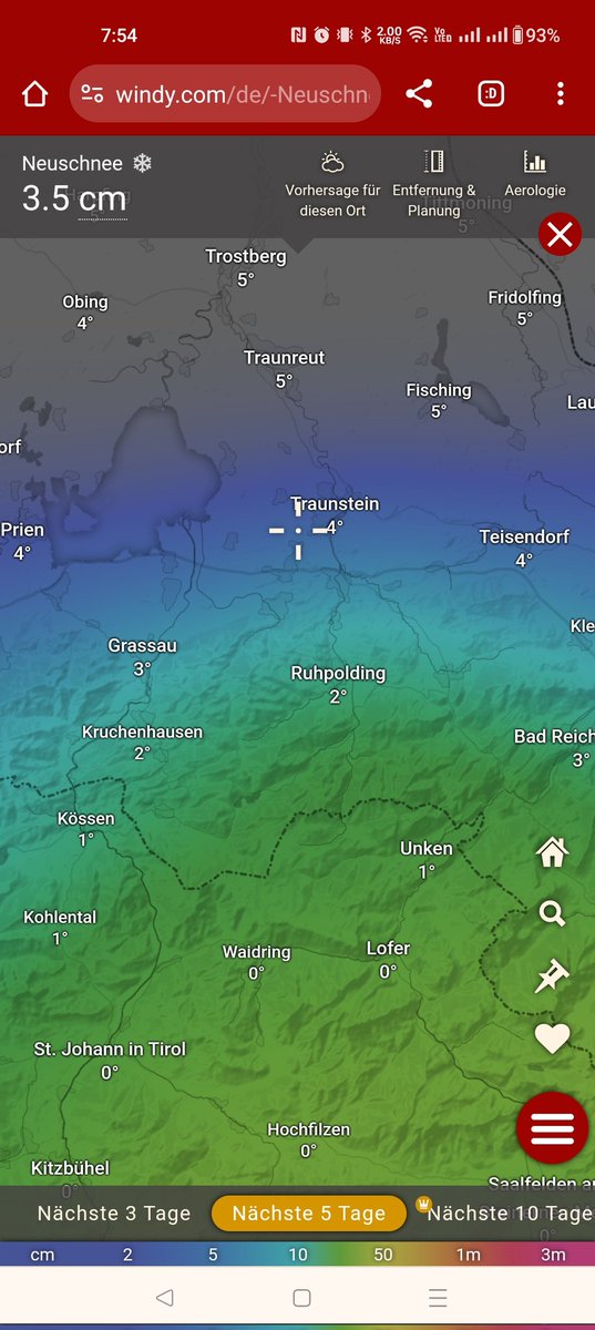 ACHTUNG: Am Wochenende bis zu 3.5cm Neuschnee in Bayern. Rechnet damit, dass das #DeutscheEck gesperrt wird und der Bahnverkehr in völlig chaotischen Zuständen zum erliegen kommt. 😜

Also lieber gleich Innergebirg fahren. Da fallen nur 43cm. 🙃