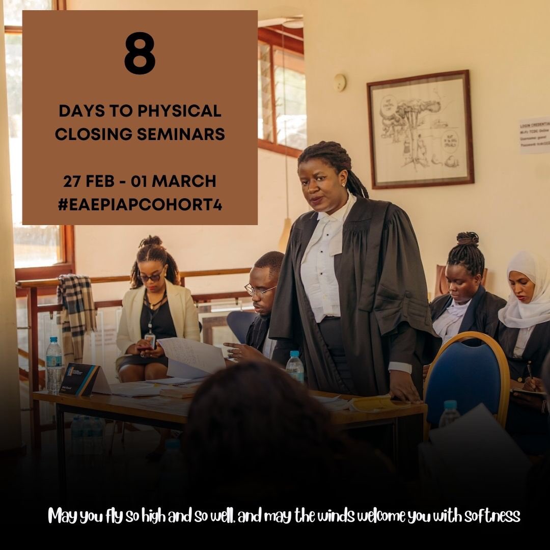 #EAEPIAPCohort4 are about to gather in Arusha for #ClosingSeminars and #Graduation.

Have you saved the date?