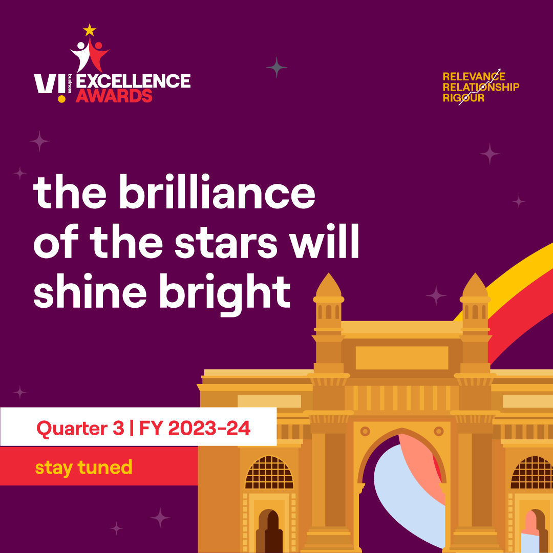ViBusinessIndia's tweet image. Stay tuned for an exciting evening of celebration tomorrow to commemorate our employees' effort and dedication as we present the Vi Business Excellence Awards - 3rd Quarter edition to the star performers.  

#ReadyForNext #RecognitionAwards #EmployeeAwards #EmployeeAppreciation