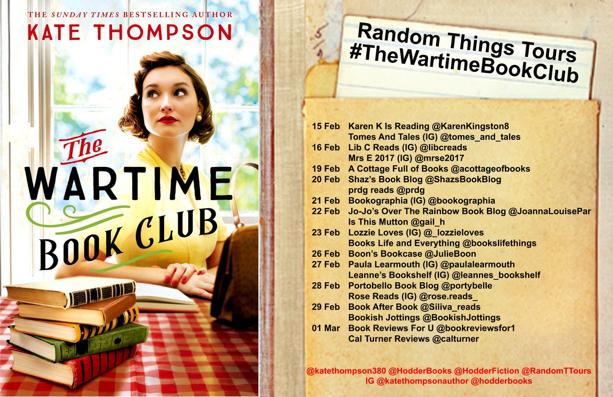 'The compassion, devotion and dedication that @katethompson380 has for her subject matter radiates from every page of this wonderful and absorbing story.' Today @emthebookworm reviews The Wartime Book Club shazsbookblog.blogspot.com/2024/02/emmas-… @HodderBooks @RandomTTours
