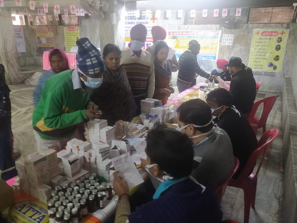 Health Checkup &TB screening camp was organized at Maqboolpura, Amritsar by IRCS, Punjab State Branch, Chandigarh in collaboration with IRCS, District Branch, Amritsar, ASG Eye Care, NAYYAR Hospital and R.P Education Society. Approx. 450 patients were benefitted in this camp.