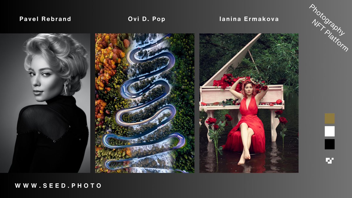 seed.photo (@seedphoto) on Twitter photo "Exploring the world of NFTs for photography on this innovative platform!
📸✨
Artists: <a href="/PavelReband/">FYB</a> <a href="/OviDPop/">Ovi D. Pop</a> <a href="/Yanishphoto/">Ianina Ermakova</a>
🕸️ seed.photo
#SeedPhoto #SeedToken #PhotographyNFTs #DigitalArt #CryptoCollectibles #NFTCommunity" "Exploring the world of NFTs for photography on this innovative platform!
📸✨
Artists: <a href="/PavelReband/">FYB</a> <a href="/OviDPop/">Ovi D. Pop</a> <a href="/Yanishphoto/">Ianina Ermakova</a>
🕸️ seed.photo
#SeedPhoto #SeedToken #PhotographyNFTs #DigitalArt #CryptoCollectibles #NFTCommunity"