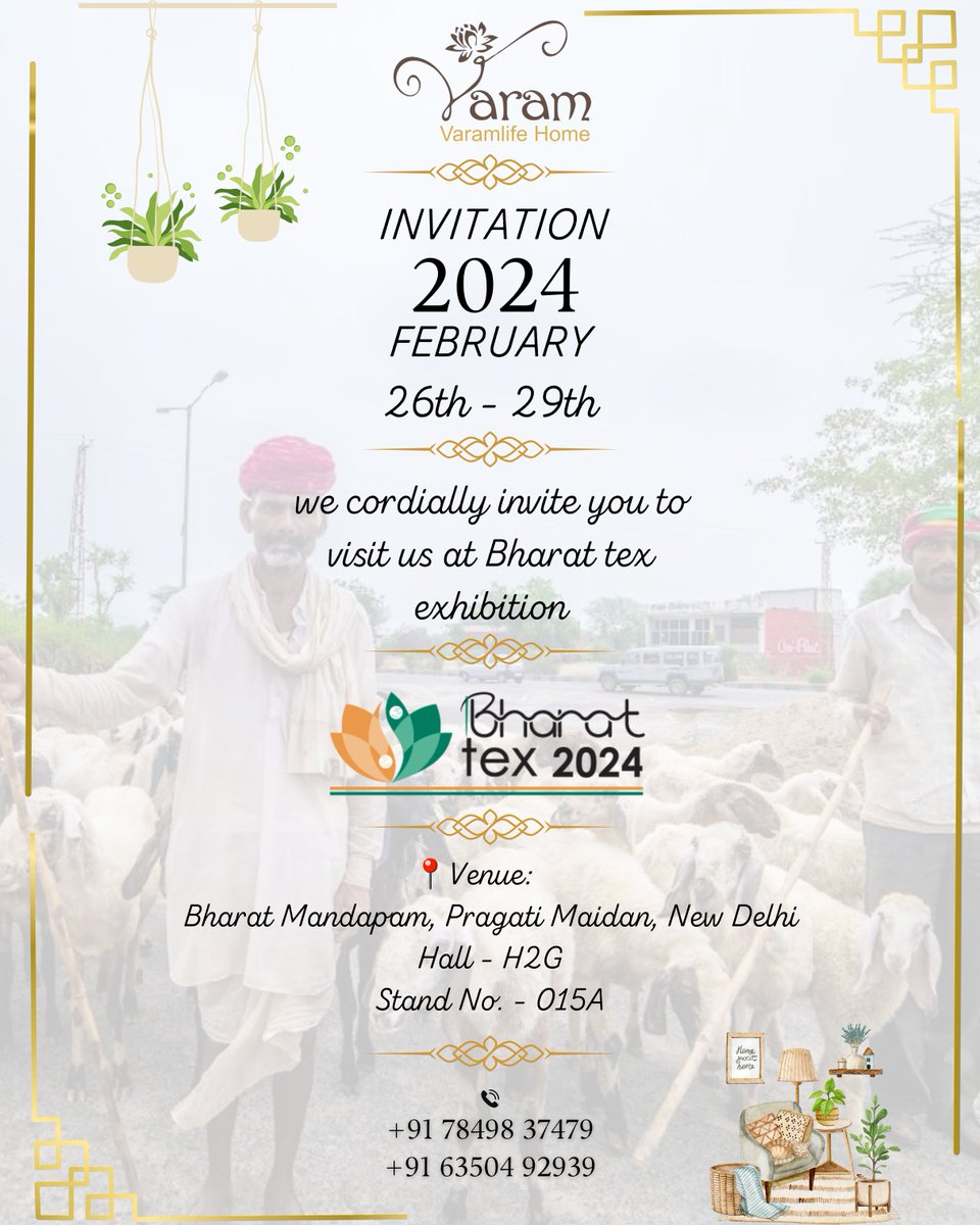 KPCARPET's tweet photo. Do visit us on our upcoming exhibition Bharat Mandapam, Pragati Maidan, New Delhi Hall - H2G Stand No. -015A @bharat_tex
#CEPC #BharatTex2024 #indiantextiles #textilesfair #fashion #weavesoftradition #rugsofindia #handmadecarpets #floorings #furnishings #homedecor #exports #trade https://t.co/8NQAtB0XrQ