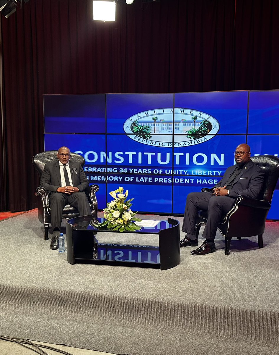 khoe01's tweet image. Secretary to Cabinet Dr George Simaata is responsible for administration of the Executive Branch of 🇳🇦 GRN at the highest level. We sat down on Constitution Day to reflect on his personal &amp;amp; professional relationship with late @NamPresidency Geingob Link: youtu.be/LnwRs7Uk16M?si…