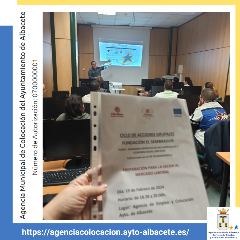ClubEmpleoAB's tweet photo. Ayer por la tarde recibimos en la #AMCab a participantes de programas de #inclusiónsocial e #inserciónlaboral de la @funsembrador de @CaritasAlbacete
para informarles de nuestros servicios y motivarles en su #búsquedadeempleo 💪 Gracias por vuestra atención e interés!!👍 https://t.co/fi37sGs2Cg