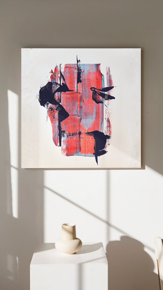 Do you like abstract art? Here is my first painting