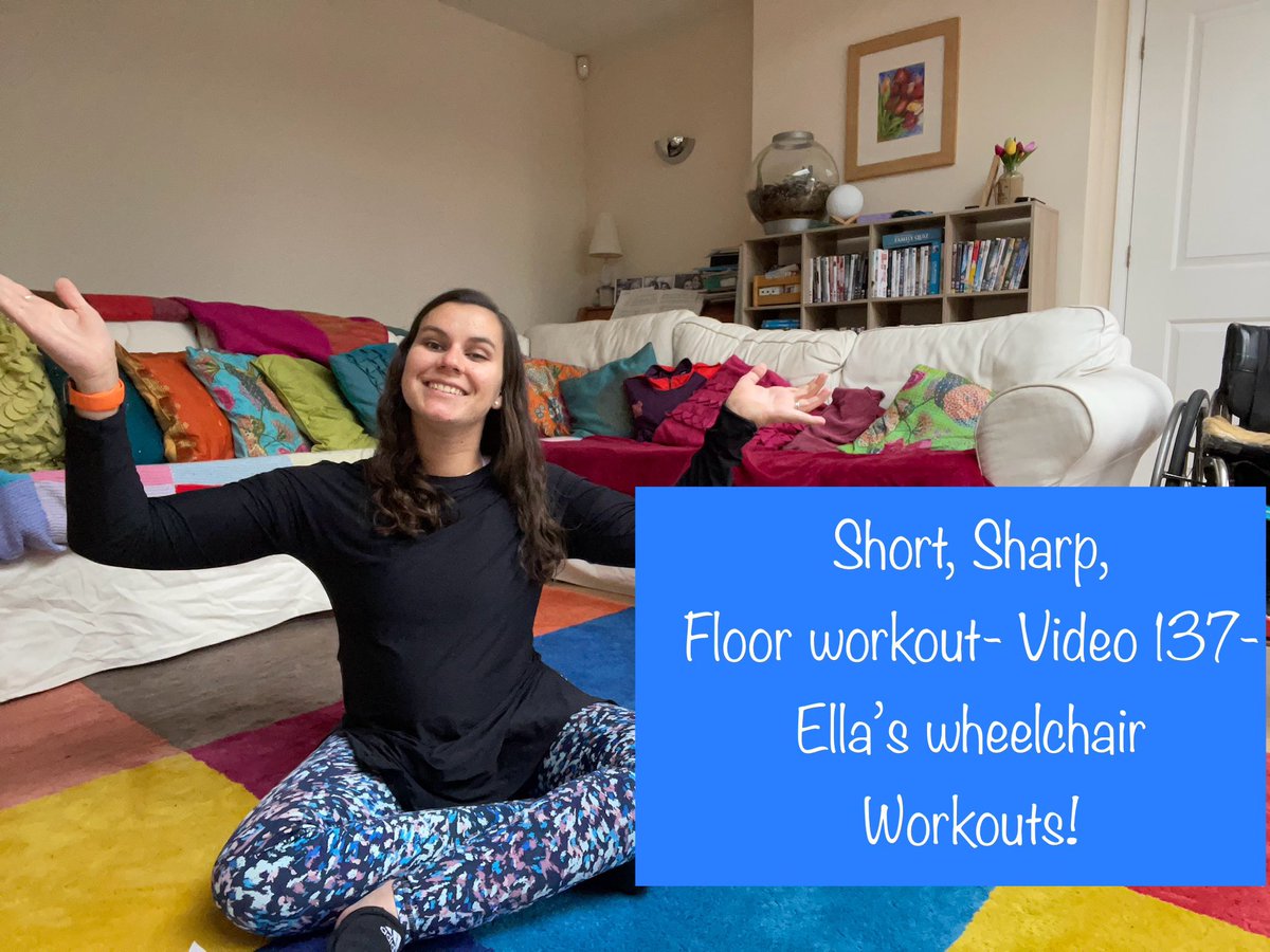 Happy Tuesday! 🙃 Im pleased to release another new workout to add to my collection. Ella’s wheelchair workouts- Video 137 is available now on my YouTube channel This is a short sharp, floor workout to fit into your day! Enjoy! youtu.be/vDq3781Nn5Q?fe…