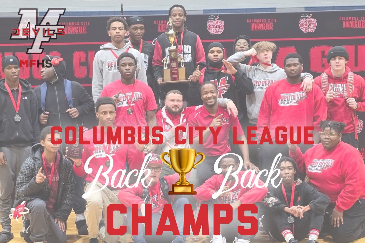 Congrats to Coach Cisco and the wrestling team for dominating again at City League Championships. 

12 placers grabbed 216 team points to win Back 2 Back Team Championship.