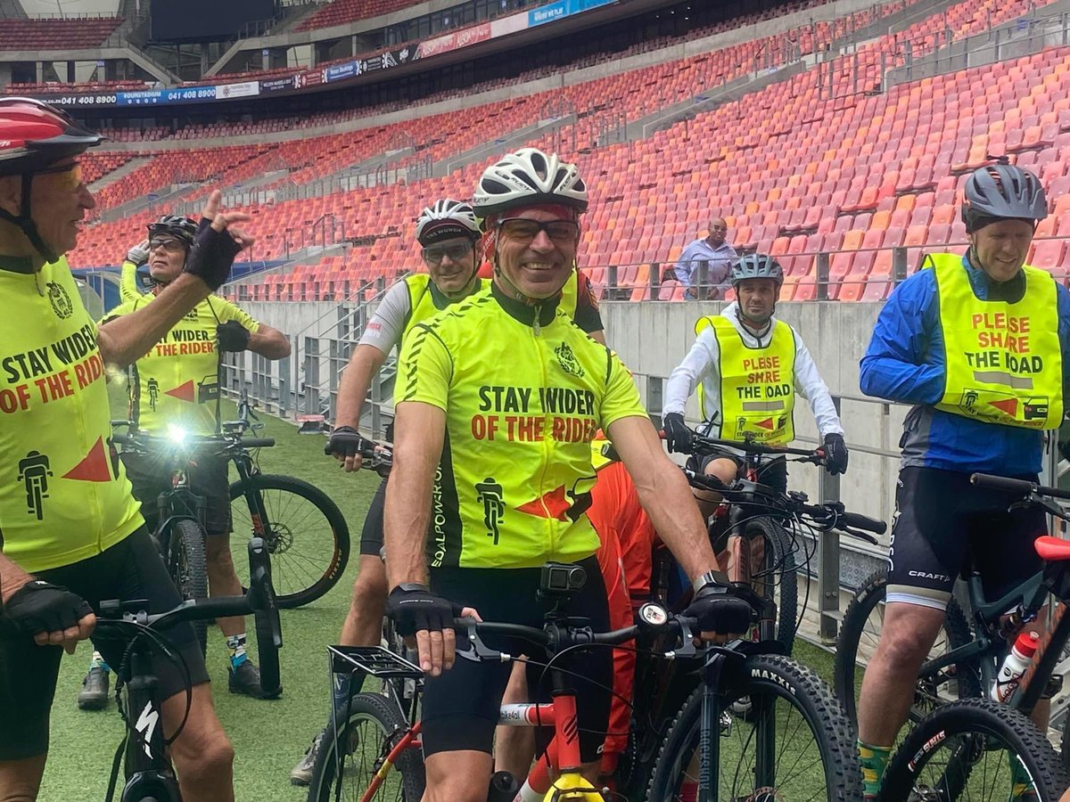 A helmet protects your head  from serious injuries so please never cycle without it. It is the law to wear a helmet in South Africa. #ShareTheRoad #SafelyHome