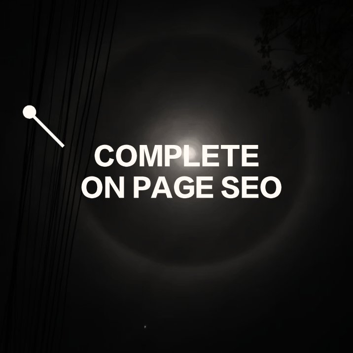 ON PAGE SEO🖲️🖲️
If you have brand new website 
Your need complete on page seo for better performance your website if you want rank your website so your first step complete on page seo,technical seo. 
I'm ready for your website just give me one chance➡️
#seo #seoexpert #onpageseo