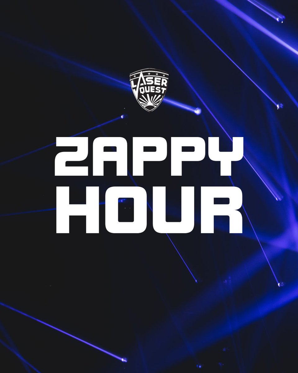 ⚡ 𝗦𝗣𝗘𝗖𝗜𝗔𝗟 𝗢𝗙𝗙𝗘𝗥 ⚡ 
Come to Laser Quest Kingston for 10am sharp on Saturday or Sunday for an hour of Laser Quest madness! 🎉 

Valid Sat-Sun mornings only. 
You must pre-book to take advantage of this Zappy Hour offer! i.mtr.cool/ifhfbtcmgi