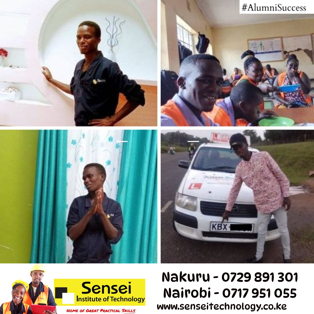 From a Driving Student to Now an Instructor Student Name: Emmanuel Kibet Sambu Courses Done: Driving, Plant Operator, Pre-Cast Concrete Unit & Computer Lessons Success Story: Now working a driving school Instructor in Kericho area Join us today f– Call 0729 891 728