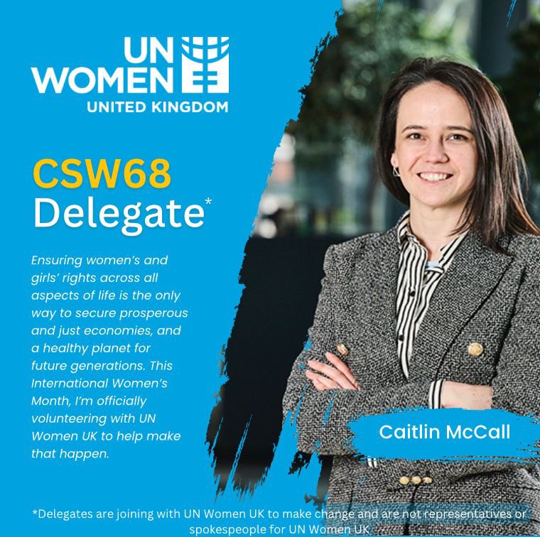 WESECB1919's tweet photo. Our chair @CaitlinMcCall_1 is absolutely delight to have been selected for the @unwomenuk #csw68 delegation to support conversations and actions on ending poverty and economic empowerment of women. Empowering women in their careers is a key part of our work. Go Caitlin!🙌 https://t.co/ONoAkhlClN