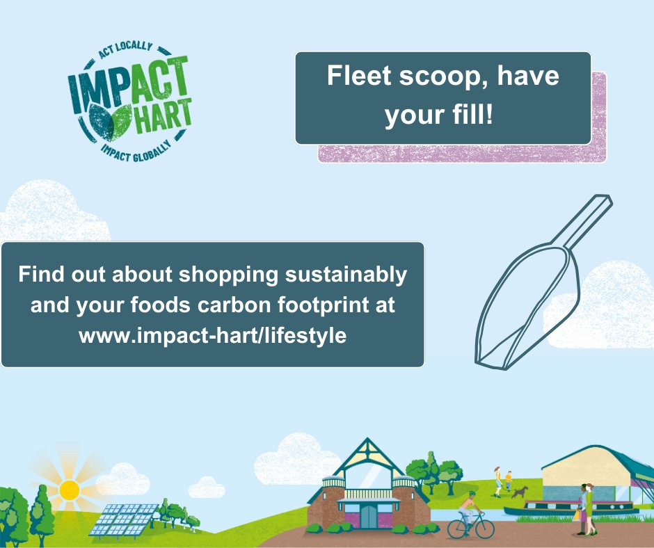 Refill shops like Fleet Scoop let you shop with zero waste. Just bring your containers and fill to your hearts content! Read more at hart.gov.uk/impact-hart/li…. Tell us how you live more sustainably at hart.gov.uk/impact-hart/co…