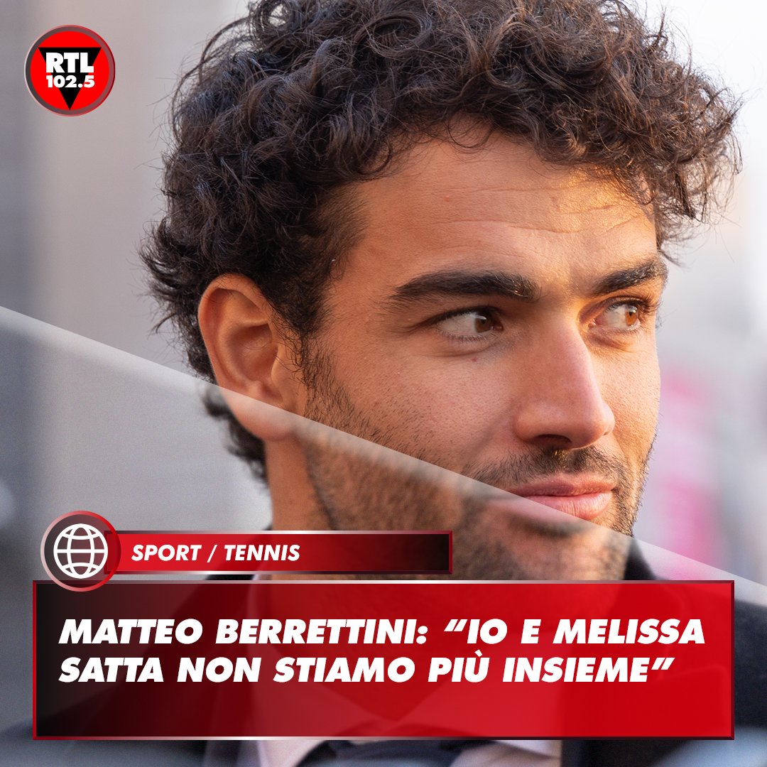 🗣️ #MatteoBerrettini: '#MelissaSatta? Io e Melissa non stiamo più insieme. Abbiamo avuto un rapporto bellissimo e intenso di grande stima. Non andrò oltre questo. Non è successo niente di particolare. La devo ringraziare per questo anno vissuto insieme'.