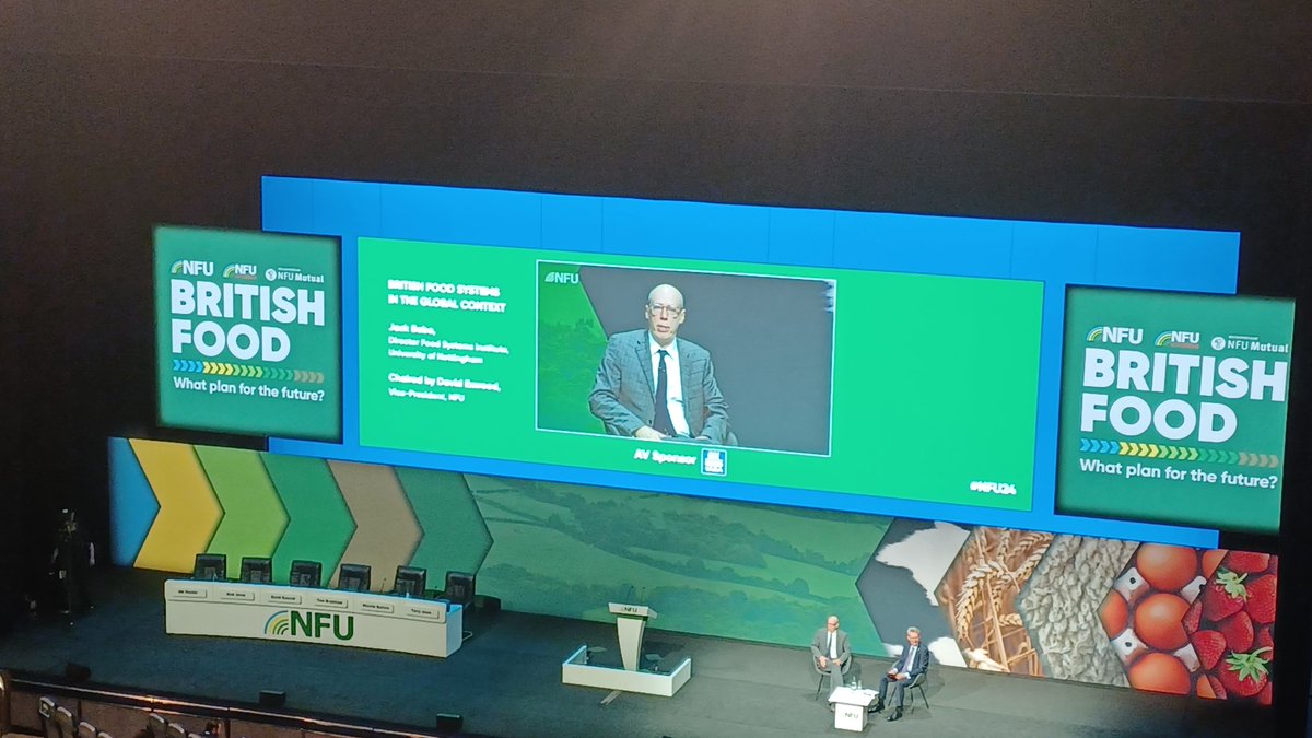 Quote of the day from Jack Bobo 'consumers won't change the way they eat to save their own lives, so l doubt they'll change the way they eat to save the planet'
#NFU24