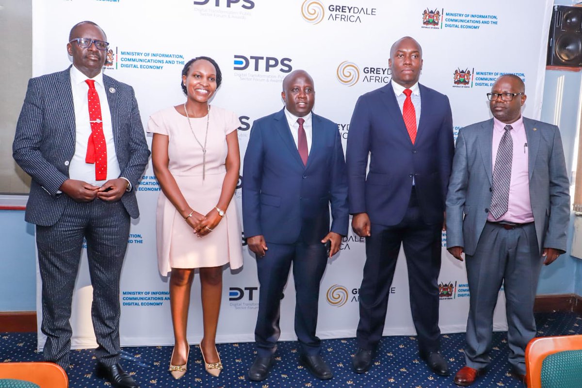 comp_rev's tweet image. Excited to co-host the #DTPS in Mombasa on Feb 22-23 with @MoICTKenya and @GreydaleLLP, alongside @awscloud and @intel.
On February 8th, industry leaders Lavinniah Muthoni, Robin Njiru, &amp;amp; our CEO Simon W. Kinuthia convened for a press conference.