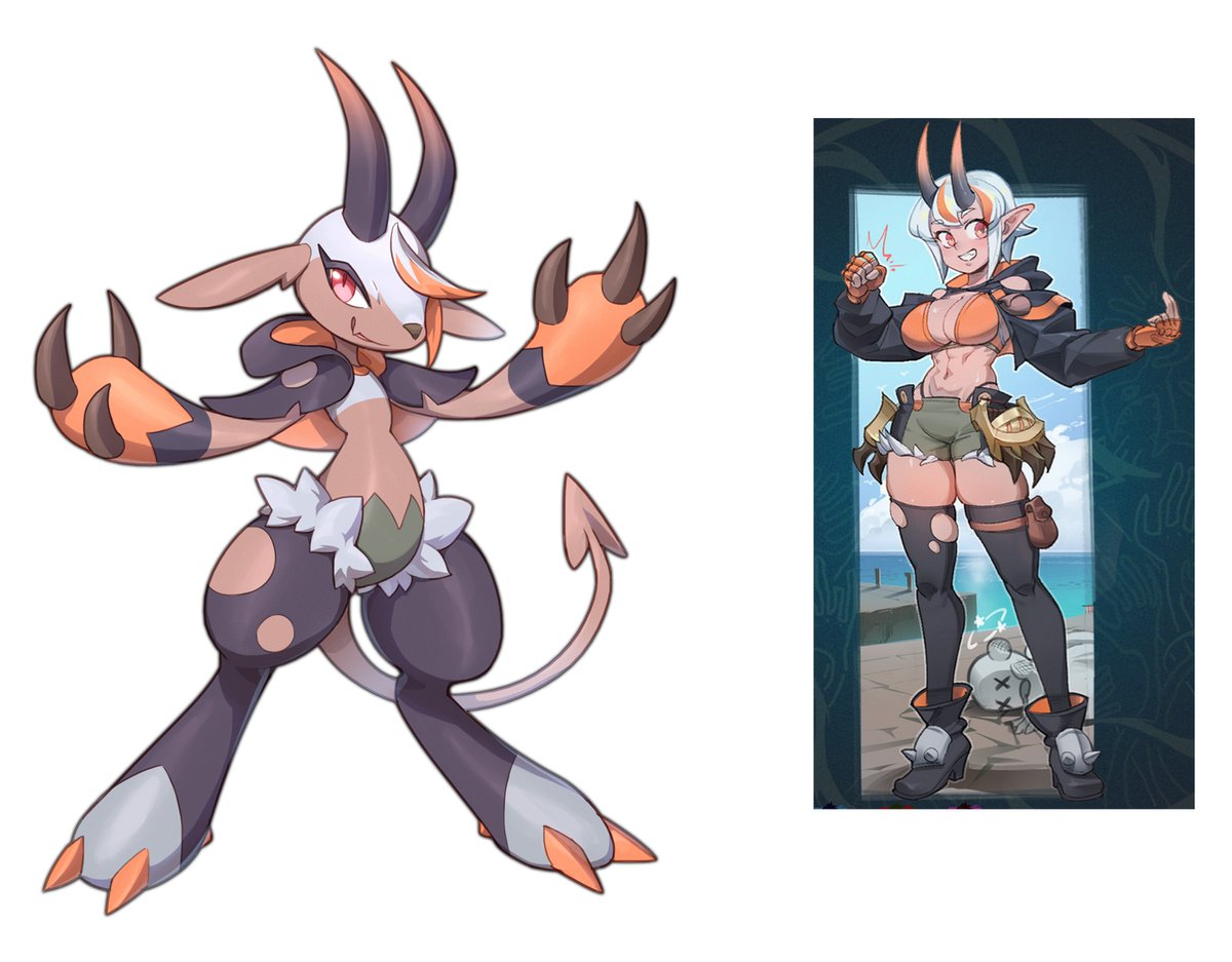Xoty_233's tweet photo. Fakemon(?) of Friends OC-8.😈@SinTryBest #fakemon #zekkai https://t.co/Mtawn7J4YO