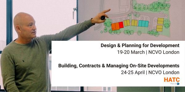🏘HATC Training for Development Professionals 

We have a few spaces for the following courses if you need to ramp up your skills!

DESIGN &amp; PLANNING FOR DEVELOPMENT
ℹ lnkd.in/dnYE2ujy

BUILDING, CONTRACTS &amp; MANAGAING ON-SITE DEVELOPMENTS
ℹ lnkd.in/d2xSpZH9