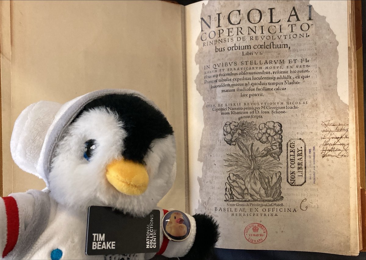 #OTD in 1473 Nicolaus Copernicus one of the astronomers who put the sun at the centre of the solar system, was born in Torun, Poland. To celebrate Tim has been checking out some of his works in the #library. Find out more about these here bit.ly/3wkyt5o #TimBeakeTuesday