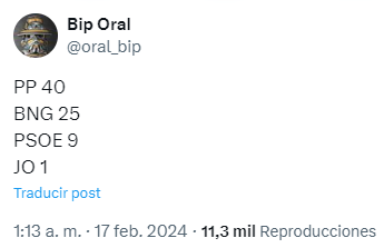 ldpsincomplejos's tweet photo. Al final, tras examinar los recursos, hubo 3 acertantes en la porra electoral de las elecciones gallegas: @oral_bip, @LeonDeCastilla y @BaltasarEscure3. ¿Qué hago? ¿Sorteo un ejemplar de mi libro entre ellos?

Venga, si este tuit llega a 1000 RT, le regalo un libro a cada uno. https://t.co/b4FfivZNPv