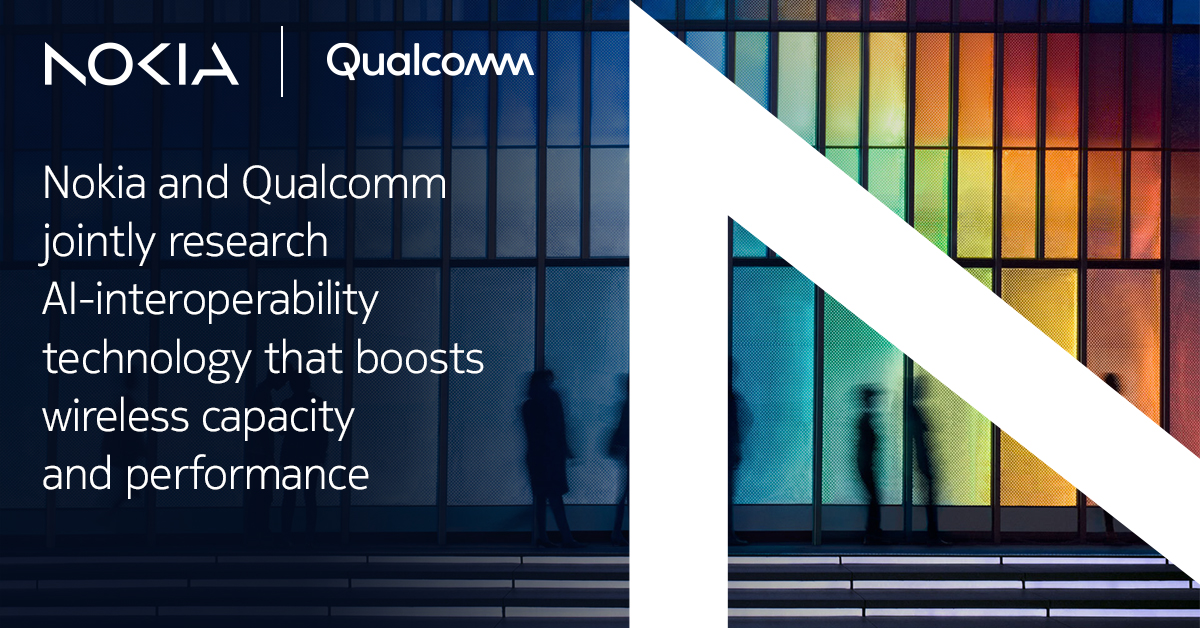 We’re excited to announce that <a href="/BellLabs/">Bell Labs</a> and <a href="/Qualcomm/">Qualcomm</a> have developed a new prototype technology which tackles the challenge of AI interoperability in wireless systems.

Visit us at #MWC24, or read more about this innovative technology here: nokia.ly/3T5JC1J

#Connectivity