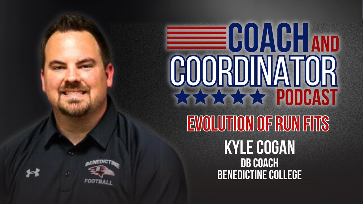 The Evolution of Run Fits – Kyle Cogan, DBs/Safeties Coach, Benedictine College In this episode, @CoachCogan finely details: 🏈Defending RPOs 🏈Limiting Explosives 🏈Three Ways to Win: Matchups, Numbers, Leverage Listen on: 🍎podcasts.apple.com/us/podcast/the… 🟢open.spotify.com/episode/1gSUcC…