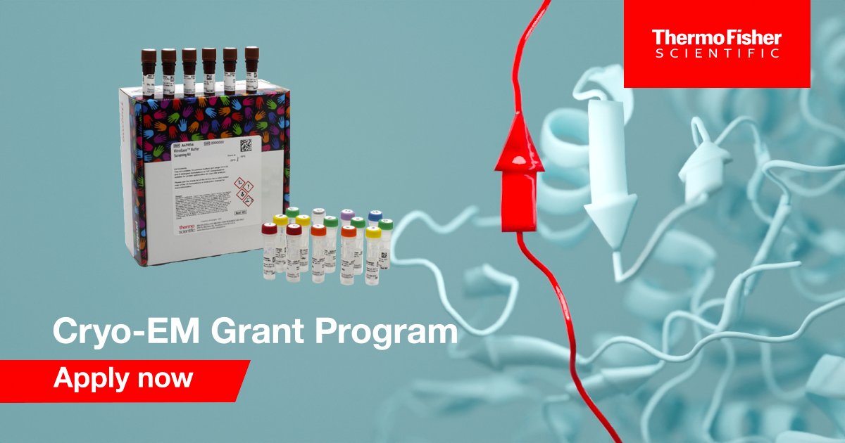 .@thermofisher's #CryoEM Grant Program is open for doctoral or post-doc applicants thru 3/31! The top three submissions will win: 1. $10,000 USD in products 2. $7,500 USD in products 3. $5,000 USD in products See official rules & eligibility. bit.ly/4bKKzVG