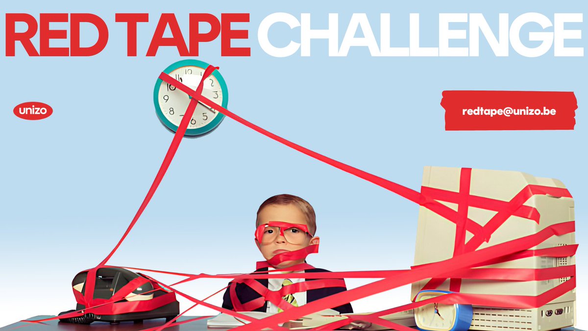 UNIZO (@unizovzw) on Twitter photo 🔴 Doe mee aan de Red Tape Challenge en deel jouw ondernemersfrustraties! Heb jij ervaring met bureaucratische nachtmerries? Stuur ze naar redtape@unizo.be en wij zorgen ervoor dat ze bij de beleidsmakers belanden.
Laten we dit samen aanpakken !
#RedTapeChallenge #UNIZO 🔴 Doe mee aan de Red Tape Challenge en deel jouw ondernemersfrustraties! Heb jij ervaring met bureaucratische nachtmerries? Stuur ze naar redtape@unizo.be en wij zorgen ervoor dat ze bij de beleidsmakers belanden.
Laten we dit samen aanpakken !
#RedTapeChallenge #UNIZO